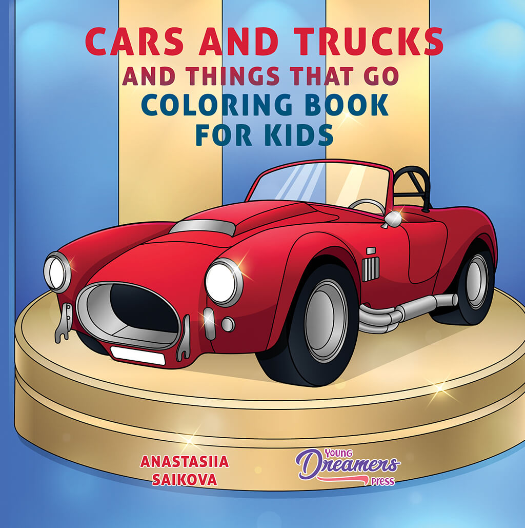 Dinos, Rockets & Wheels Coloring Bundle