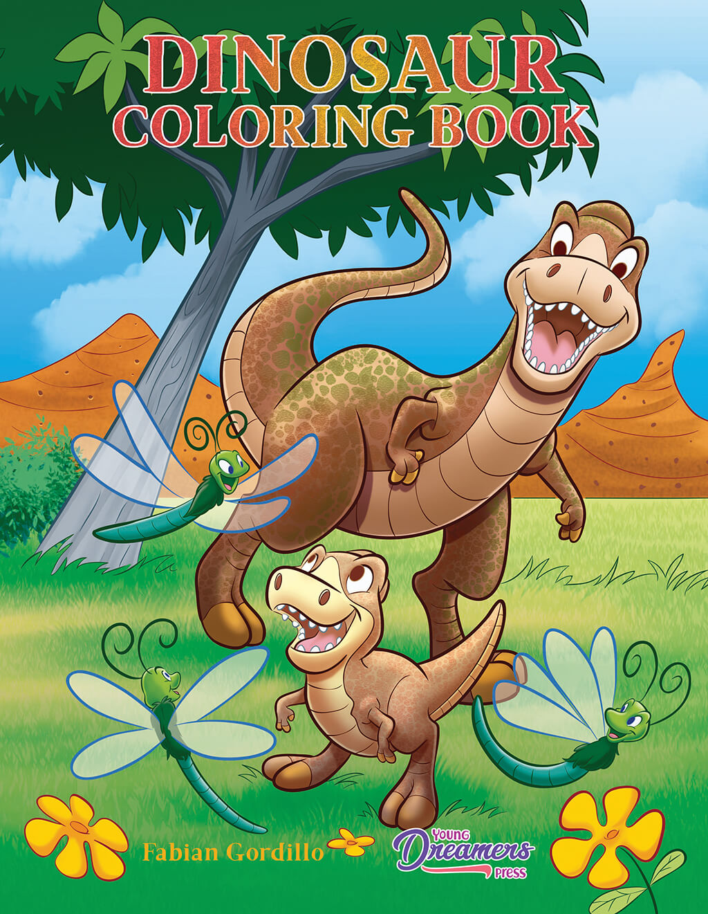 Dinos, Rockets & Wheels Coloring Bundle