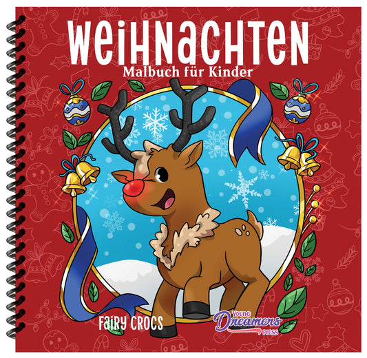 Weihnachten Malbuch für Kinder (Spiralbindung)