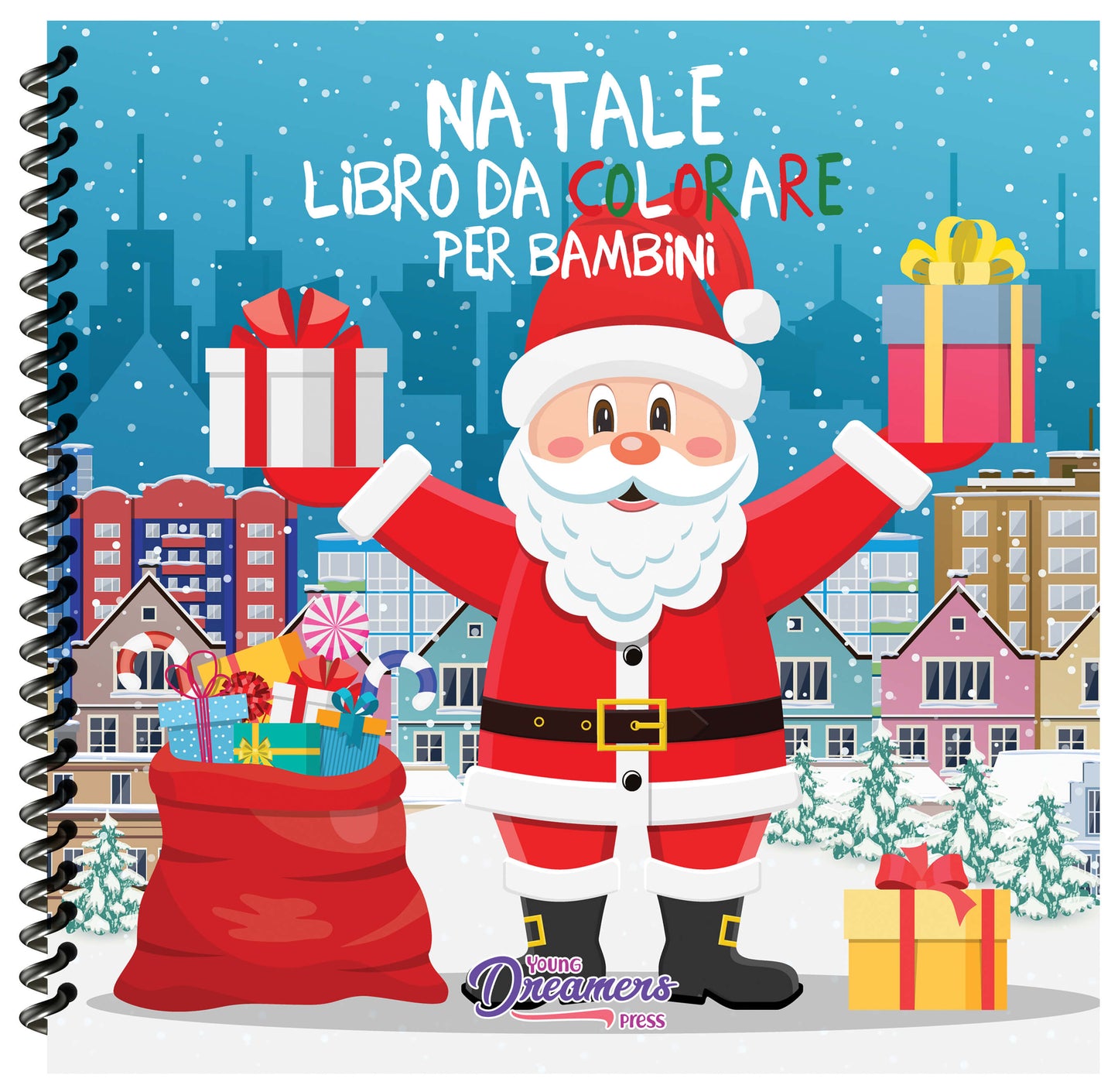 Natale libro da colorare per bambini (Rilegatura a spirale)