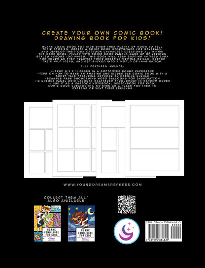 Blank Comic Book for Kids: Draw Your Own Comic Book (Hardcover)