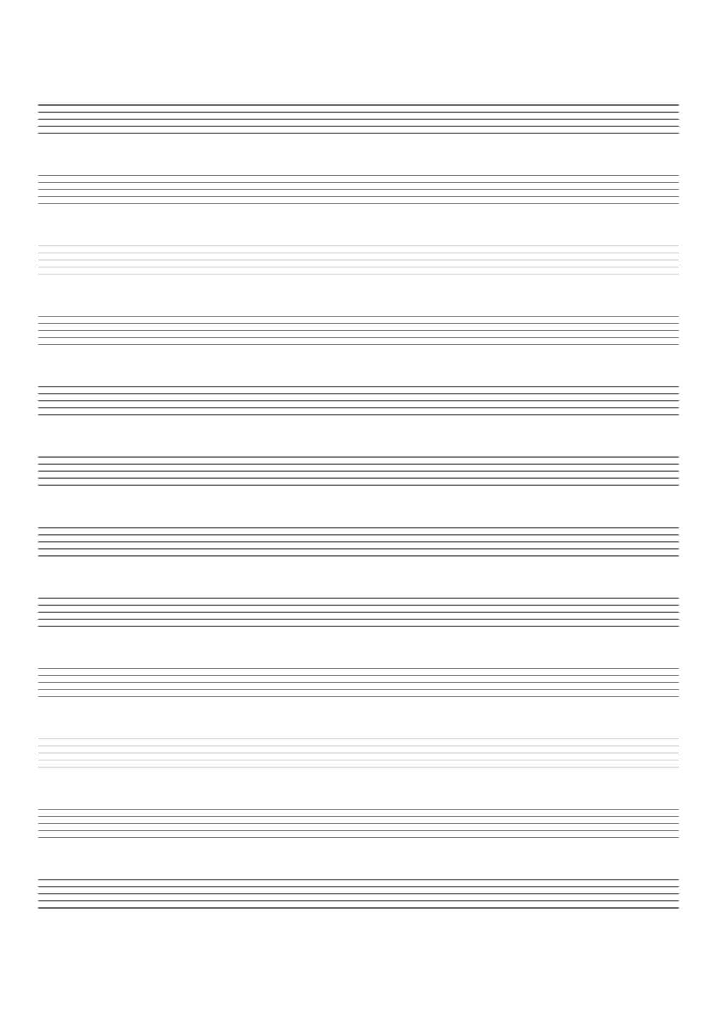 Manuscript Paper: Colour Spectrum | A4 Blank Sheet Music Spiral Notebook