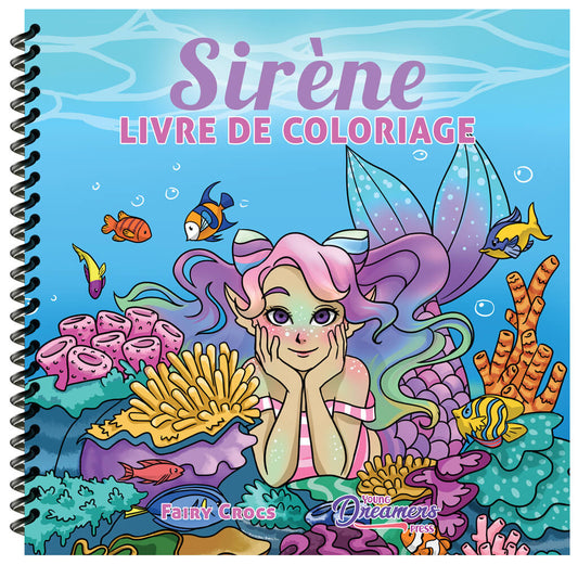 Sirène livre de coloriage (Couverture à spirales)