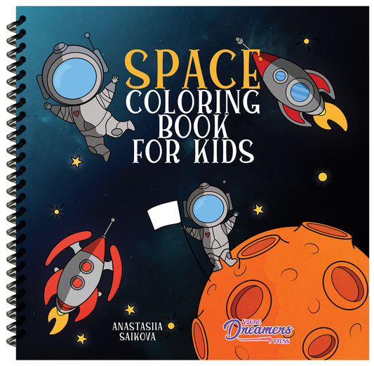 Space Coloring Book for Kids (Spiral Edition)