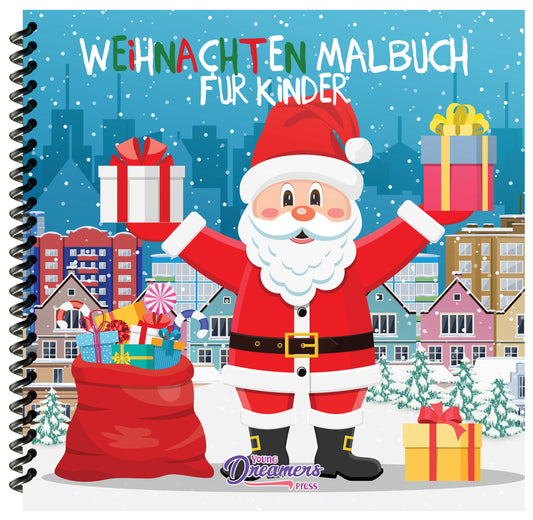 Weihnachten Malbuch für Kinder (Spiralbindung)