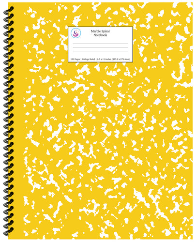 Primary Composition Notebook: Yellow Marble Journal – Young Dreamers Press